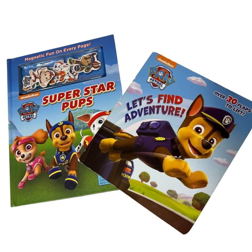 Paw Patrol Board Books Lift The‎ Flaps Magnetic Figures Toddler Fun